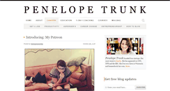 Desktop Screenshot of blog.penelopetrunk.com